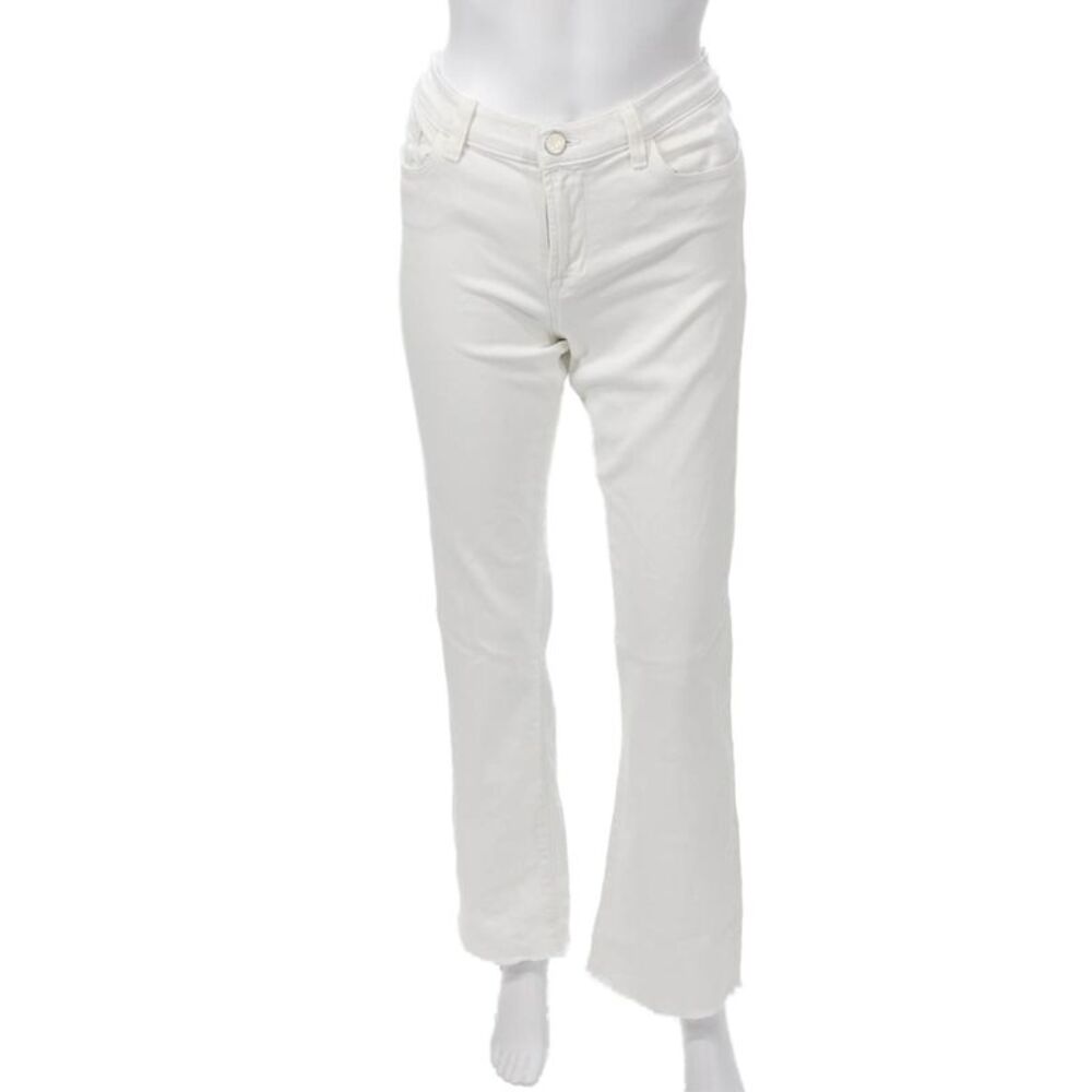 J Brand Womens High Rise White Jeans Tencel Size 30